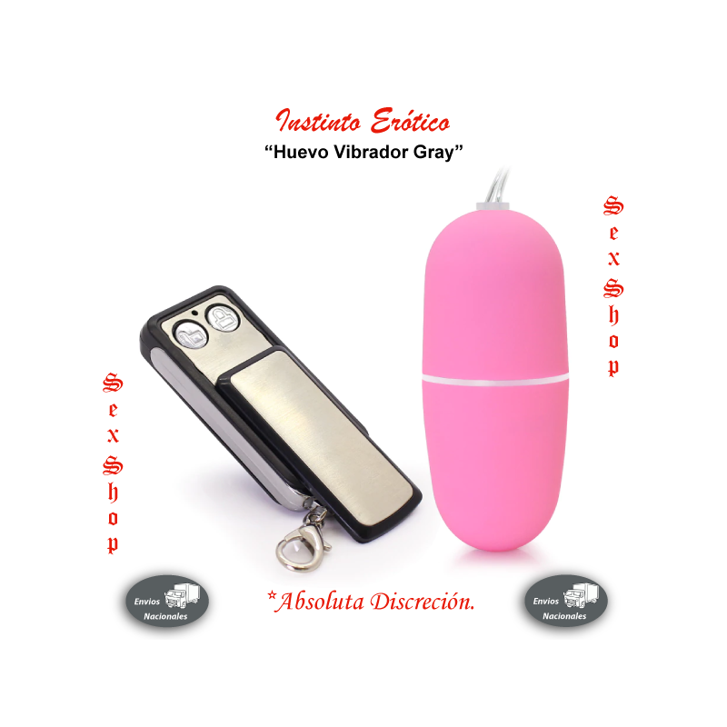 Huevo Vibrador Gray con Control Remoto Inalámbrico